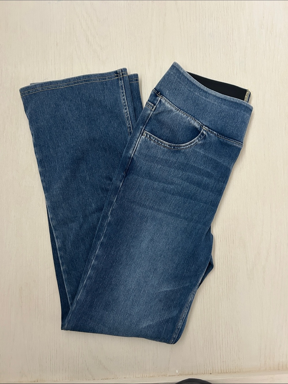 HALARA Dark Blue Straight-Leg Jeans with High Waist - Picture 5 of 7
